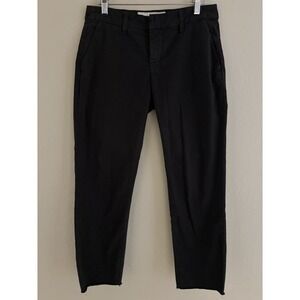 Frank & Eileen Pants Black Wicklow Cropped Raw Hem Women's Classic Preppy Chic 2